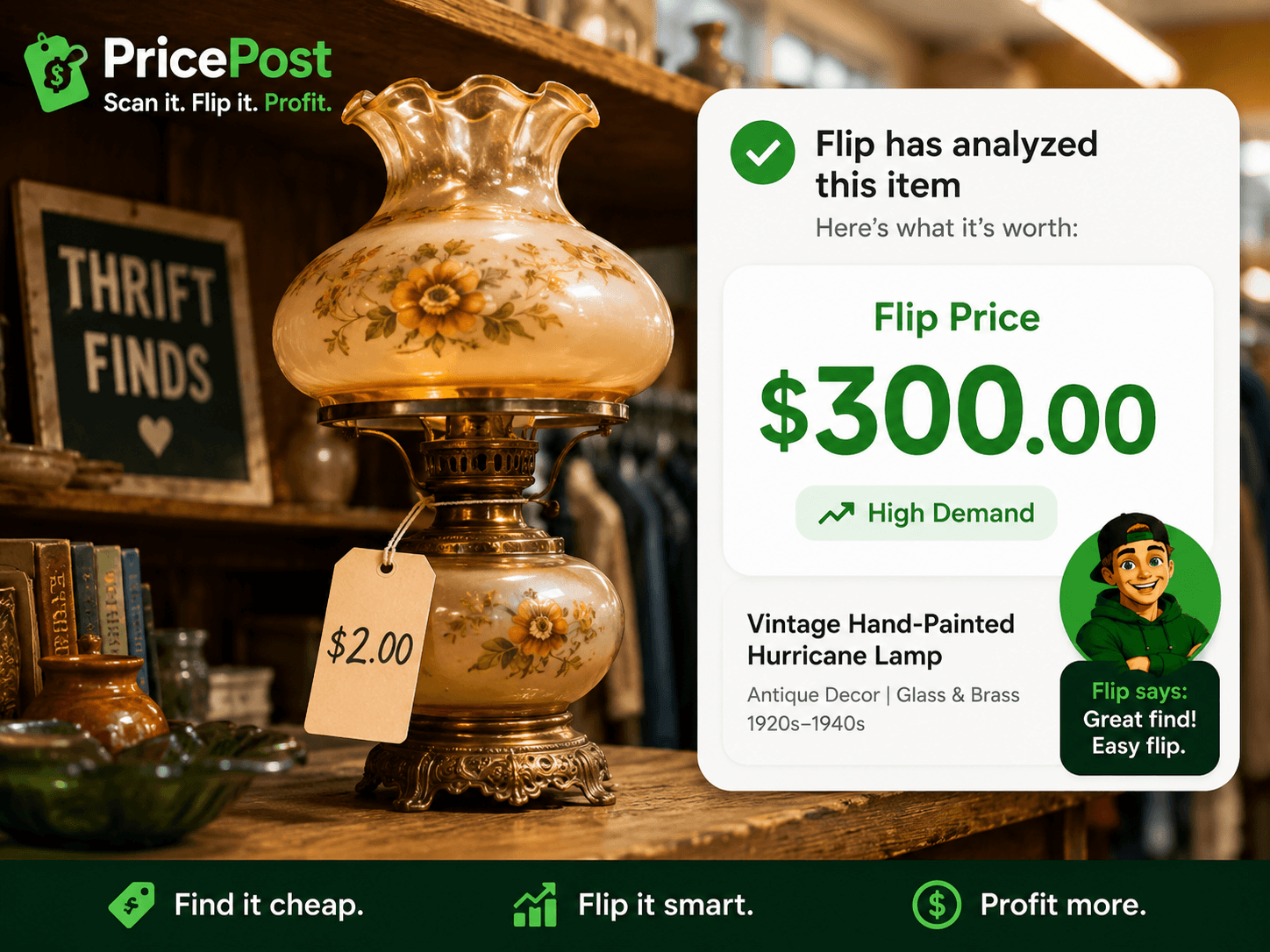 Price & Post quick flip example